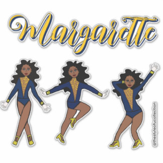 Adesivo Majorette Tri- Pose Blue/Yellow Diamond #1