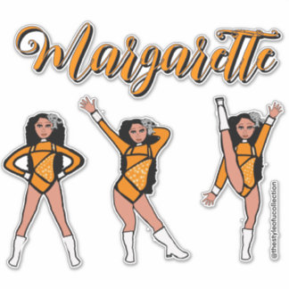 Adesivo Majorette Tri-Pose / Diamante Laranja #2