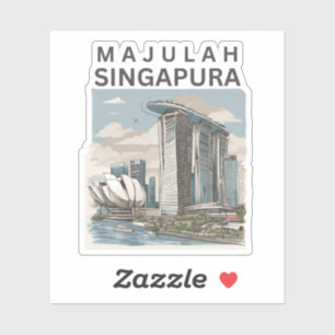 Adesivo Majulah Singapura