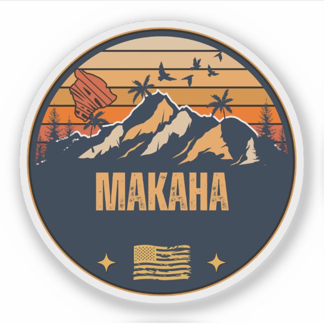 Adesivo Makaha, Havaí (Frente)