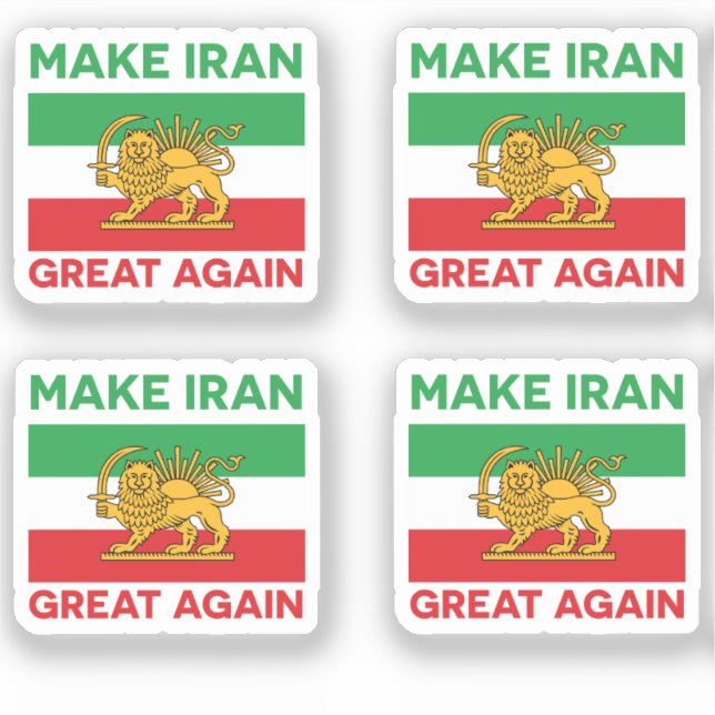 Adesivo Make Iran Great Again Persian II (Frente)