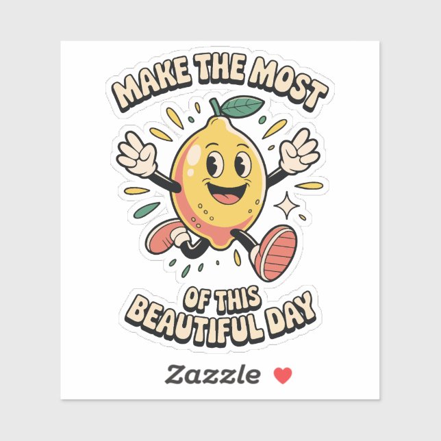 Adesivo  Make the Most – Lemon Vinyl Sticker (Folha)
