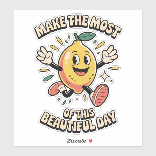 Adesivo  Make the Most – Lemon Vinyl Sticker (Folha)