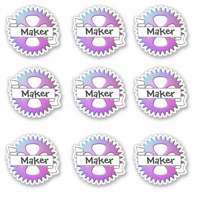 Adesivo Maker Fair Stickers (Frente)