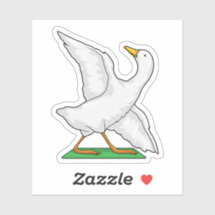 Adesivo Malhação de Meditação de Yoga Duck