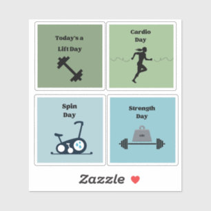 Adesivo Malhação Workouts Gym Days Vinyl Stickers