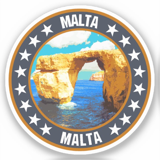 Adesivo Malta (Frente)