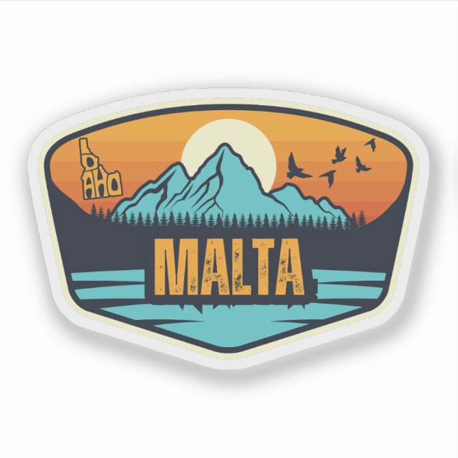 Adesivo Malta, Idaho (Frente)