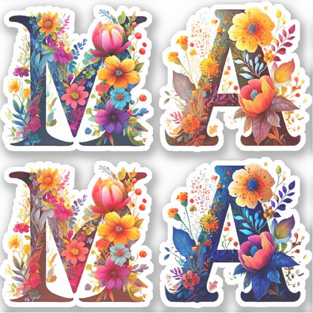 Adesivo MAMA Floral (Frente)