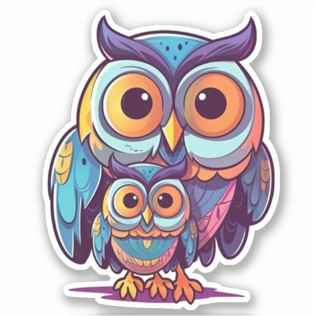 Adesivo Mamãe Blinky e Little Bink (Frente)