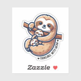 Adesivo Mamãe relaxada com bebês