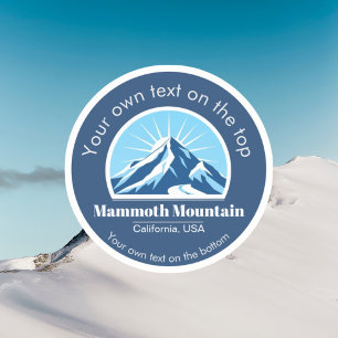 Adesivo Mammoth Mountain California usa estância de esqui