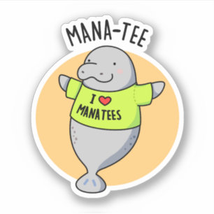 Adesivo Manatee Funny Animal Pun