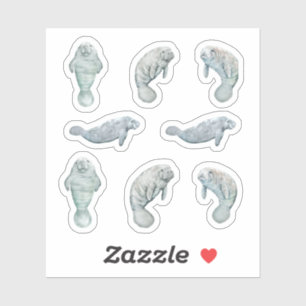 Adesivo Manatee Sticker Set Custom Vinyl