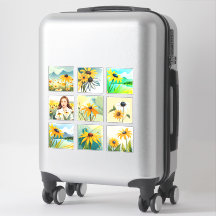 Manchas de flores de Susan de olhos negros