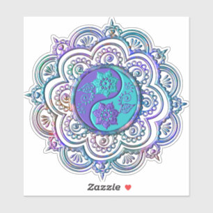 Adesivo Mandala Azul e Roxo