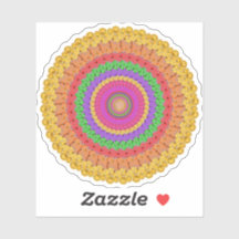 Mandala Bola estilo crochê amarelo -