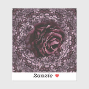 Adesivo Mandala de Rosa 