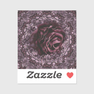 Adesivo Mandala de Rosa 