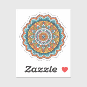 Adesivo mandala de várias cores