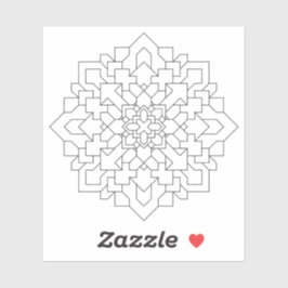 Adesivo Mandala Geométrica #3 Limpo