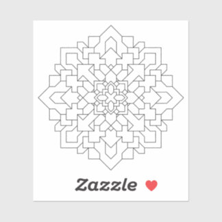 Adesivo Mandala Geométrica #3 Limpo