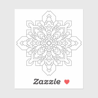 Adesivo Mandala Geométrica #4 Limpo