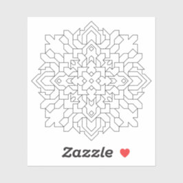 Adesivo Mandala Geométrica #6 Limpar