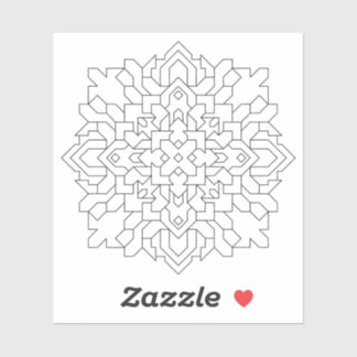 Adesivo Mandala Geométrica #6 Limpar