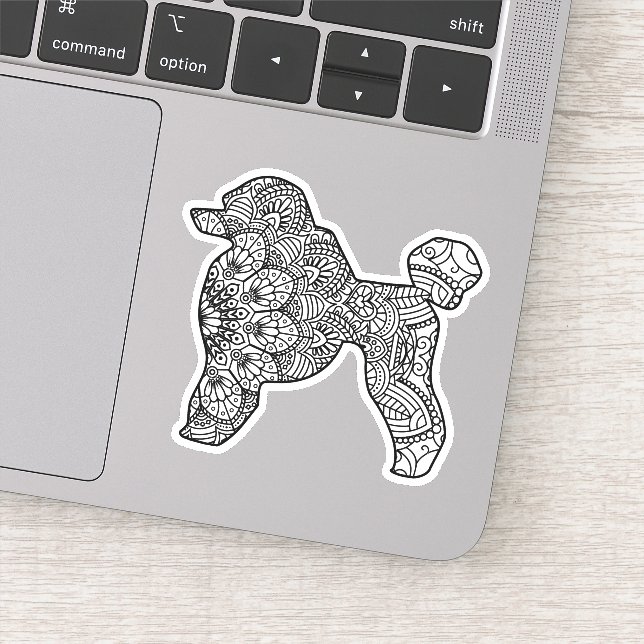 Adesivo Mandala Poodle Art Sticker (Detalhe)