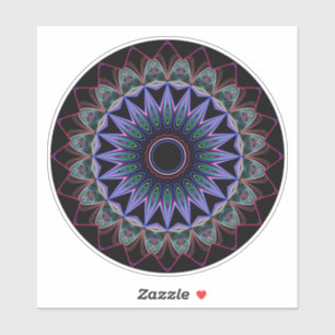 Adesivo Mandala prismática do ornamentado