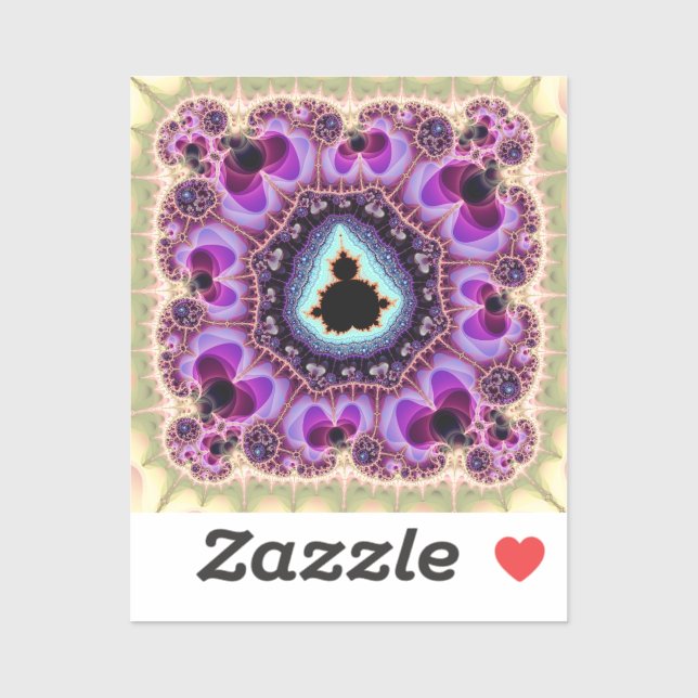 Adesivo Mandelbrot Fractal Art Design (Folha)