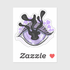 Adesivo Manga Eye Gótico assustador e esquisito animal de