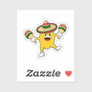 Adesivo Mango as Musician with Maraca