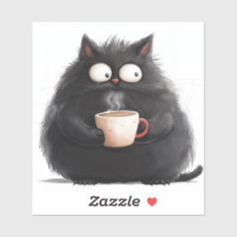 Adesivo Manhã Meow Cat Laptop Sticker