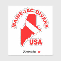 Maniacs Dive Club Classic Logo Die Cut Sticker