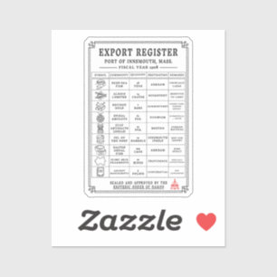 Adesivo Manifesto de navegação interior Vintage em águas p