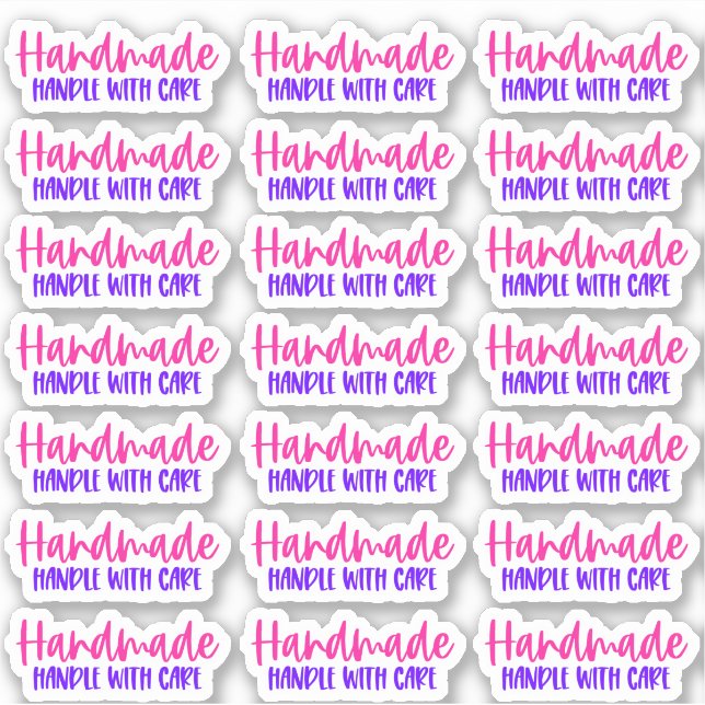 Adesivo Manipulado, com cuidado - vinil Sticker (Frente)