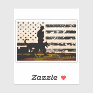 Adesivo Manipulador de Cachorros de Trabalho do K-9