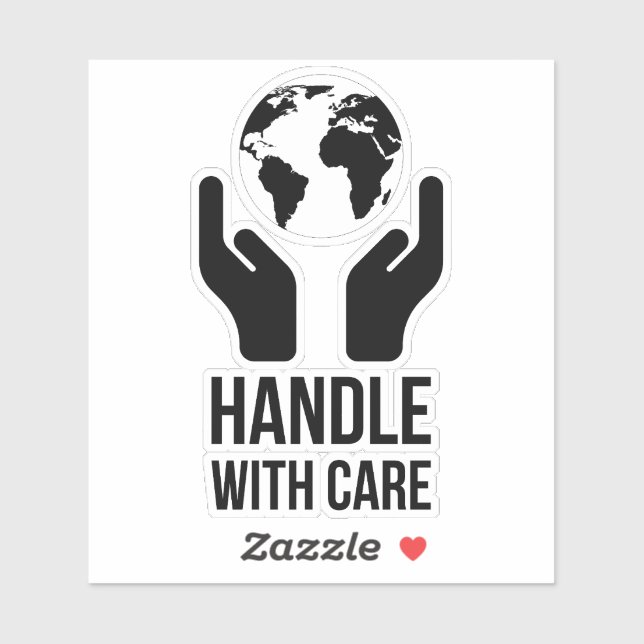 Adesivo Manipular com cuidado (Folha)