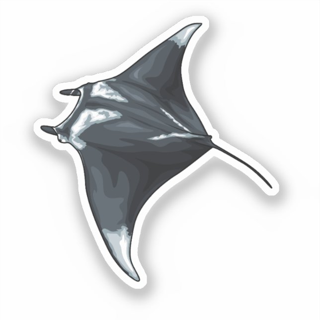 Adesivo Manta ray (Frente)