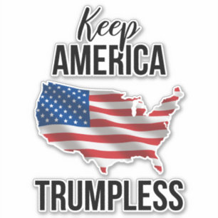 Adesivo Mantenha a América Trumpless IV