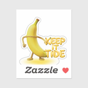 Adesivo Mantenha-o Tide – Tipografia Engraçada de Banana M