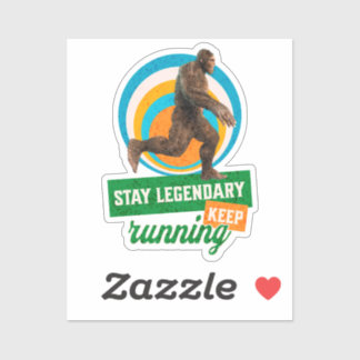 Adesivo Mantenha-Se Legendário, Continue Correndo Engraçad