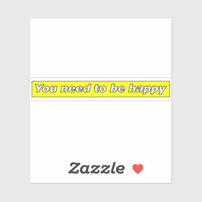 Adesivo Mantra for living a beautiful life (Folha)