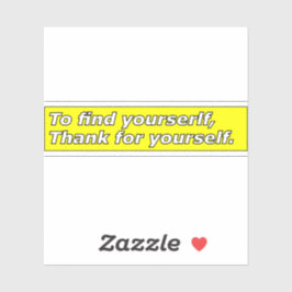 Adesivo Mantra for living a beautiful life