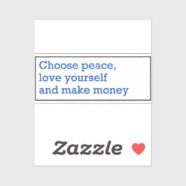 Adesivo Mantra for living a beautiful life