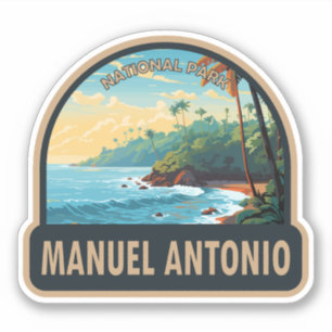 Adesivo Manuel Antonio National Park Viagem Art Vintage