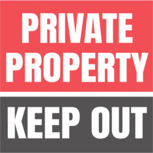 Adesivo Manutenção de Propriedade Privada