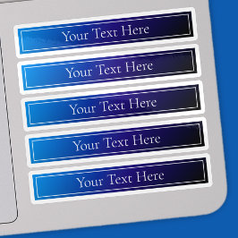 Adesivo Mão Azul Brilhante Moderno e Gradiente Roxo